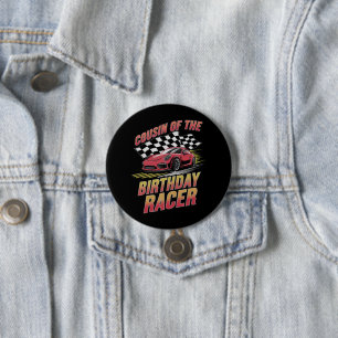 Badge Rond 7,6 Cm Cousin du coureur d'anniversaire Fête de famille d