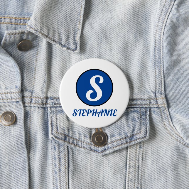 Badge Rond 7,6 Cm créer votre nom (En situation)