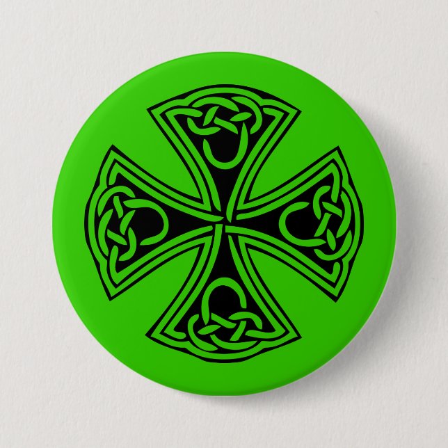 Badge Rond 7,6 Cm croix_céleste (Devant)