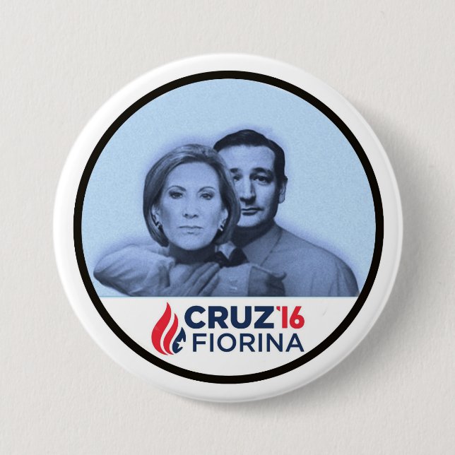 Badge Rond 7,6 Cm Cruz Fiorina '16 (Devant)