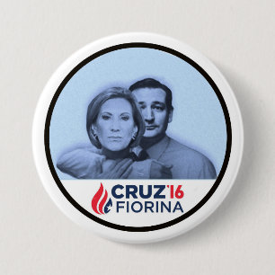 Badge Rond 7,6 Cm Cruz Fiorina '16