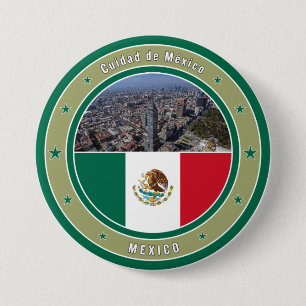 Badge Rond 7,6 Cm Cuidad de Mexico