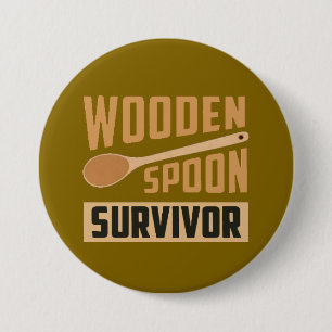 Badge Rond 7,6 Cm cuillère en bois