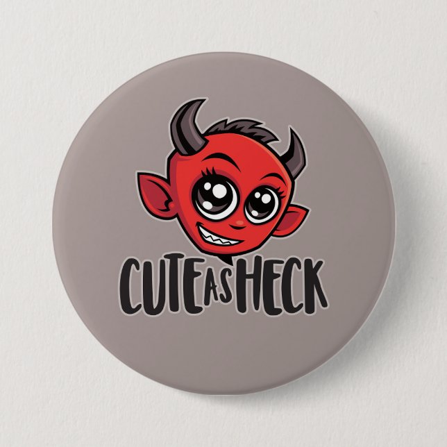 Badge Rond 7,6 Cm Cute (Devant)