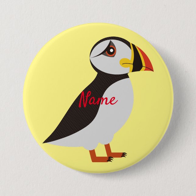 Badge Rond 7,6 Cm Cute Atlantic tampin design Thunder_Cove (Devant)