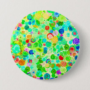 Badge Rond 7,6 Cm Cute coloré cosmos cosmos motif