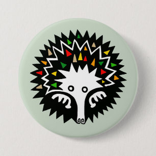 Badge Rond 7,6 Cm Cute ECHIDNA - Australie - Faune -