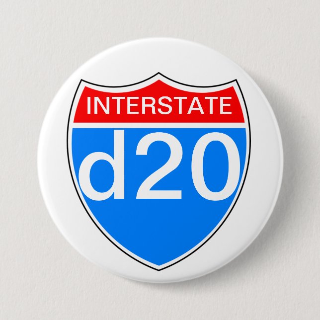Badge Rond 7,6 Cm D20 d'un état à un autre (Devant)