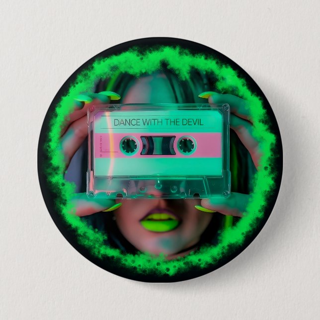 Badge Rond 7,6 Cm Dance with the Devil Button (Devant)