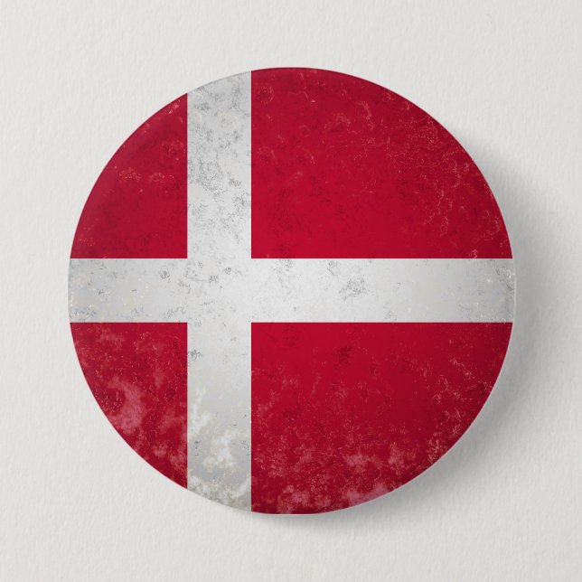 Badge Rond 7,6 Cm Danemark (Devant)