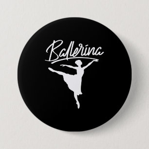 Badge Rond 7,6 Cm Danseur de Ballerina