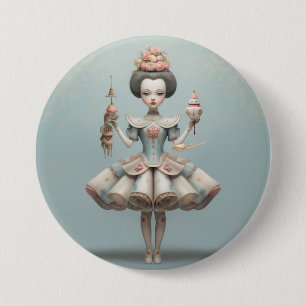 Badge Rond 7,6 Cm Danseurs chinois de la mode du ballet Casse-Noiset