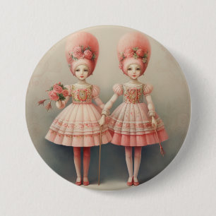 Badge Rond 7,6 Cm Danseurs russes de la mode du ballet Casse-Noisett