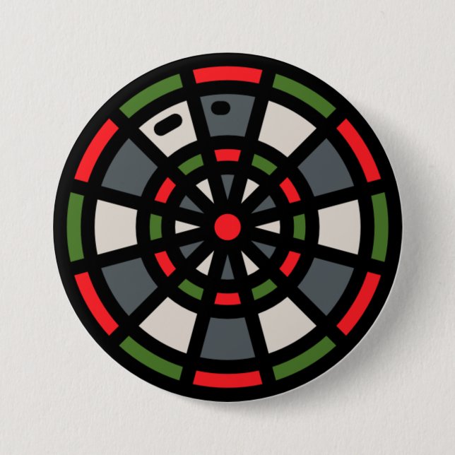 Badge Rond 7,6 Cm dart-board (Devant)