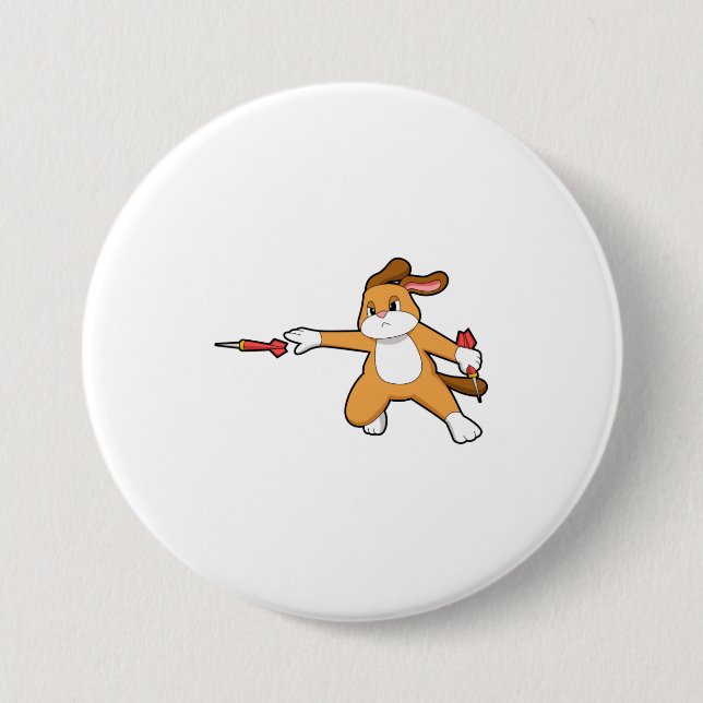 Badge Rond 7,6 Cm Darts dog (Devant)