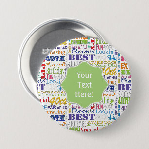 Badge Rond 7,6 Cm De fête d'anniversaire cadeaux uniques et