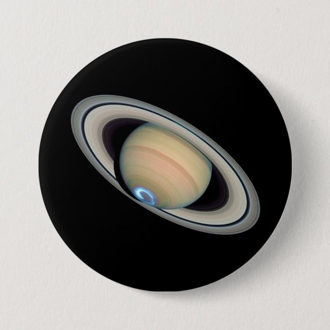 Badge Rond 7,6 Cm ~ de SATURN de PLANÈTE (système solaire) (Devant)