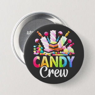 Badge Rond 7,6 Cm Décorations de Candy Land Candy Crew Sucrerie Cand