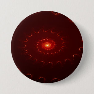 Badge Rond 7,6 Cm Dégradé de l'éperlan rouge de feu