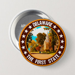 Badge Rond 7,6 Cm Delaware