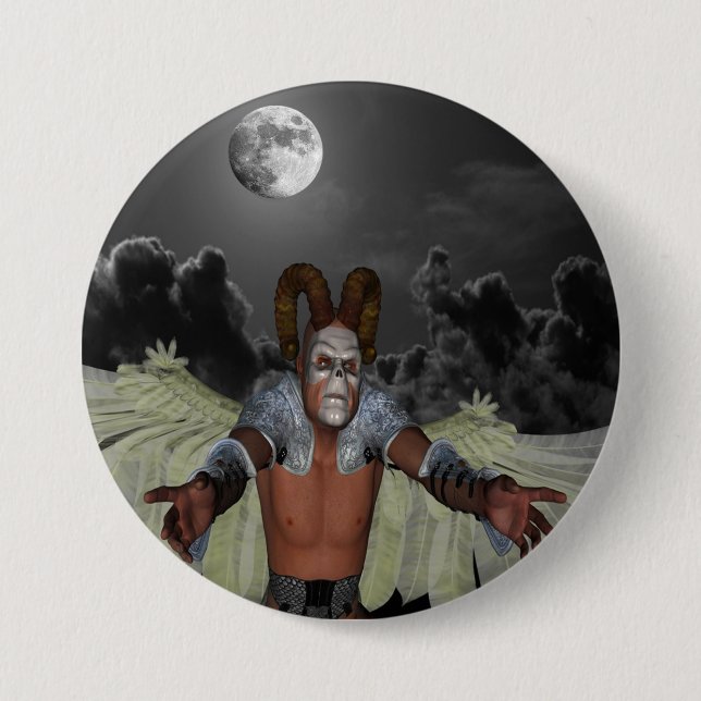 Badge Rond 7,6 Cm Démon nocturne (Devant)