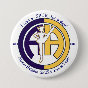 Badge Rond 7,6 Cm DENT pour un bouton de jour