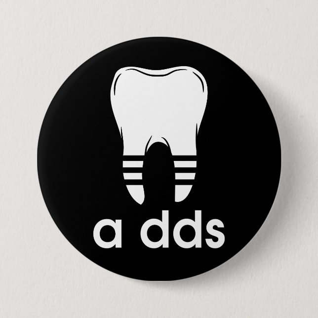 Badge Rond 7,6 Cm Dentisterie drôle DDS (Devant)