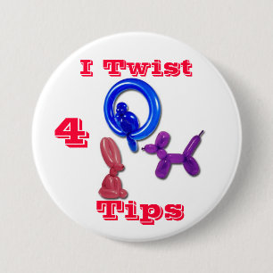 Badge Rond 7,6 Cm des balloon_animals, je tords, 4, bouts