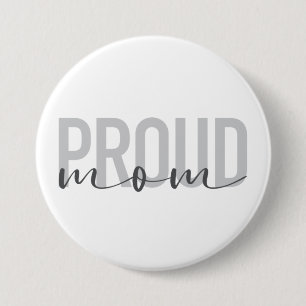 Badge Rond 7,6 Cm Design moderne, urbain, simple, tendance de Proud