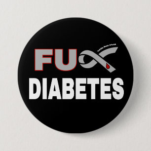 Badge Rond 7,6 Cm Diabète FU