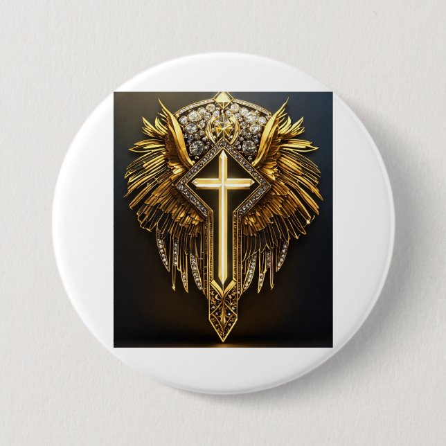 Badge Rond 7,6 Cm Diamond Faith LLC - Élégance et grâce (Devant)