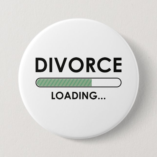 Badge Rond 7,6 Cm Divorce Loading (Devant)