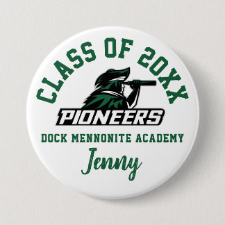 Badge Rond 7,6 Cm Dock Mennonite Academy Bouton Logo Personnalisé Pe