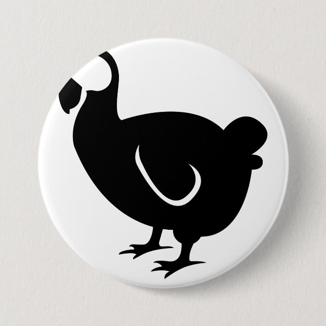 Badge Rond 7,6 Cm Dodo Bird (Devant)