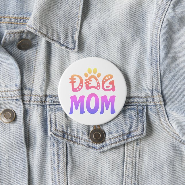Badge Rond 7,6 Cm Dog (En situation)