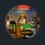 Badge Rond 7,6 Cm Dogs Playing Poker<br><div class="desc">Dogs playing poker,  famous painting by C.M. Coolidge,  1903.</div>
