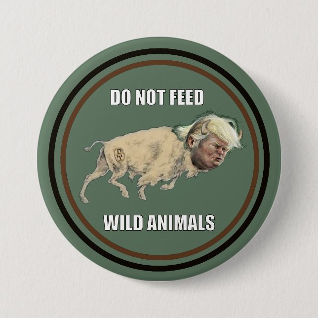 Badge Rond 7,6 Cm Donald Trump (Devant)