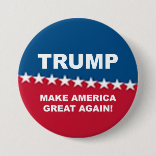 Badge Rond 7,6 Cm Donald Trump 2016