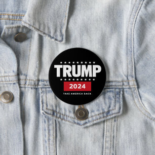 Badge Rond 7,6 Cm Donald Trump 2024 Reprenez l'Amérique Élection