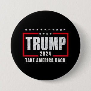 Badge Rond 7,6 Cm Donald Trump 2024 Reprenez l'élection de l'Amériqu