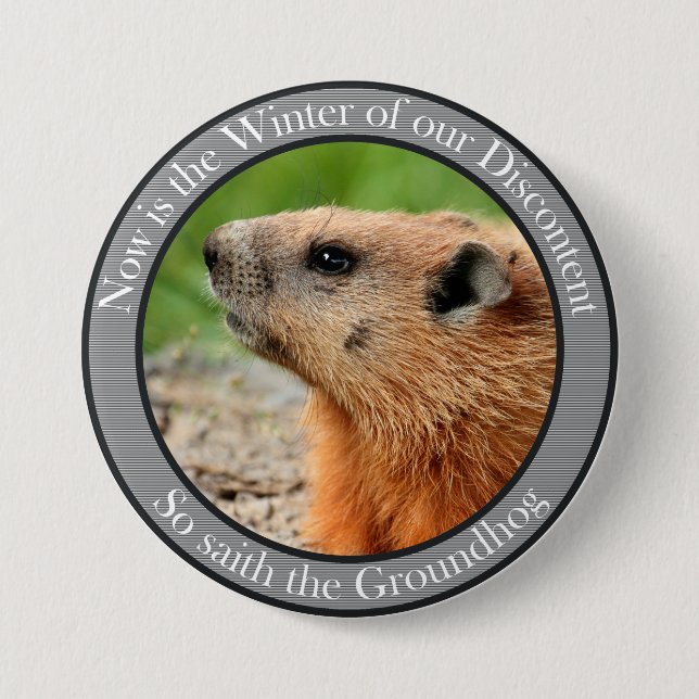 Badge Rond 7,6 Cm Donc dit le marmotte (Devant)