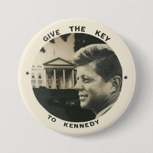 Badge Rond 7,6 Cm Donnez la clé à Kennedy