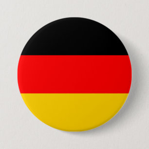 Badge Rond 7,6 Cm Drapeau Allemagne