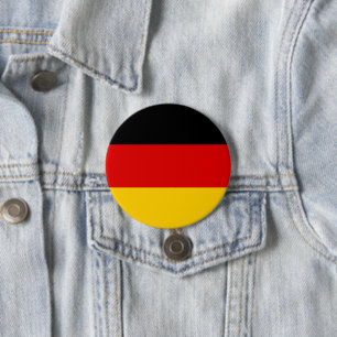 Badge Rond 7,6 Cm Drapeau allemand