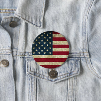 Badge Rond 7,6 Cm Drapeau américain