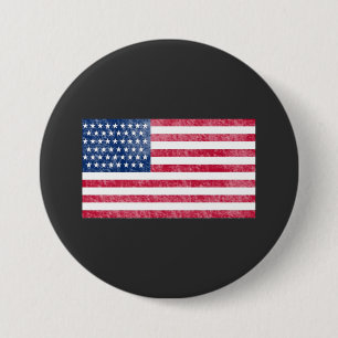 Badge Rond 7,6 Cm Drapeau américain