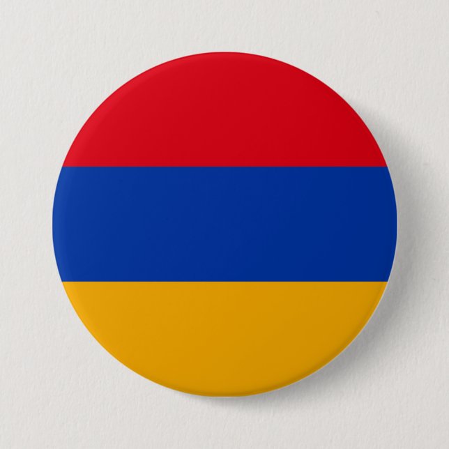 Badge Rond 7,6 Cm Drapeau Arménie (Devant)