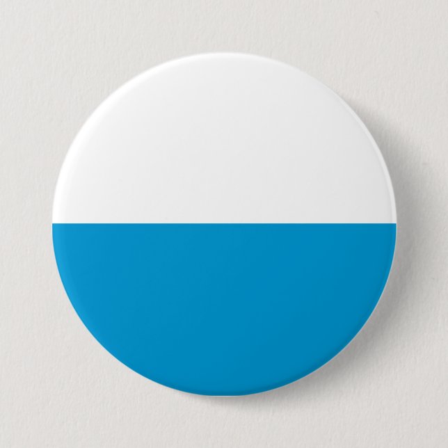 Badge Rond 7,6 Cm Drapeau bavarois (Devant)