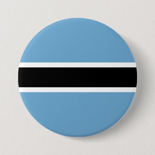 Badge Rond 7,6 Cm Drapeau botswanais (Botswana) (Devant)