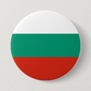 Badge Rond 7,6 Cm Drapeau Bulgarie
